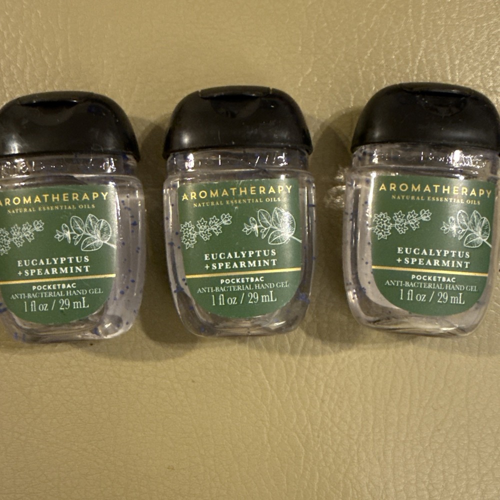Bath Body‎ Works Eucalyptus Spearmint Pocketbac Hand Sanitizers X3